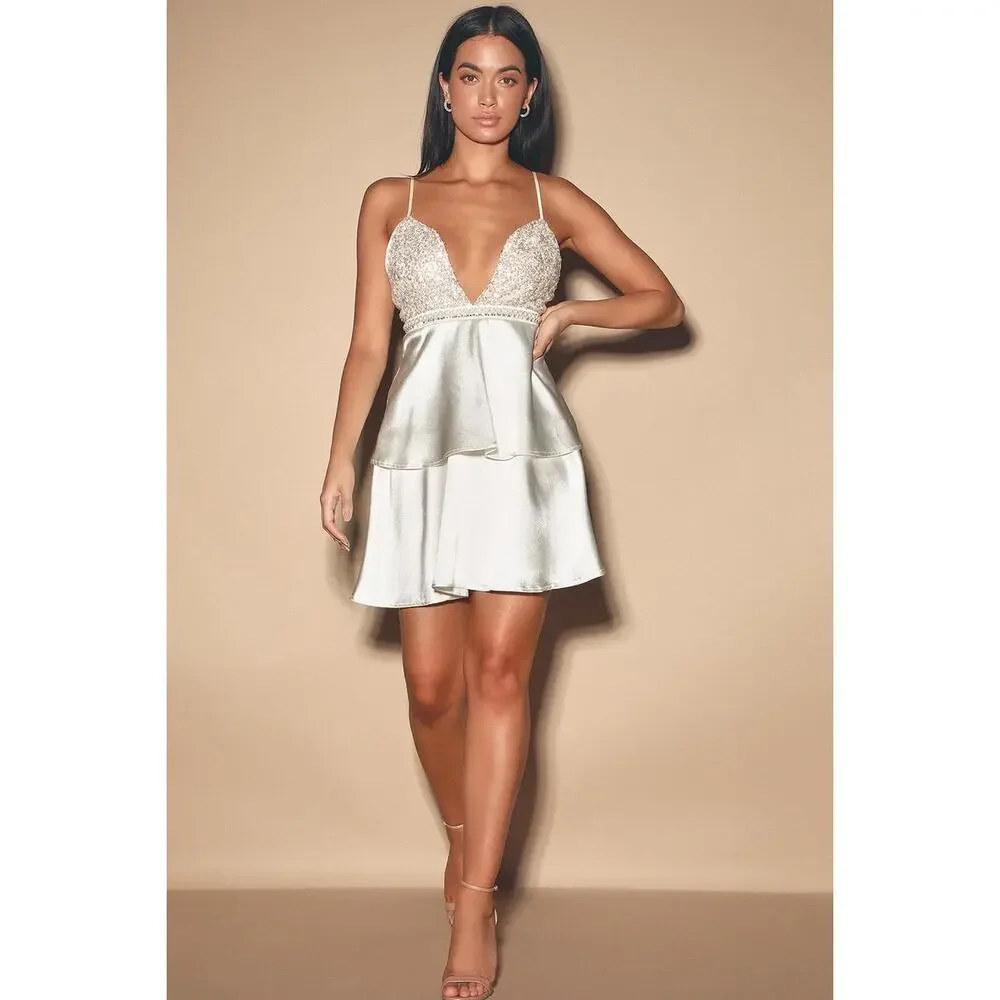 Lulus tiered mini dress - Picture 3 of 6